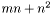 $mn+n^2$