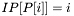 $IP[P[i]] = i$