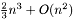 $\frac{2}{3}n^3 + O(n^2)$